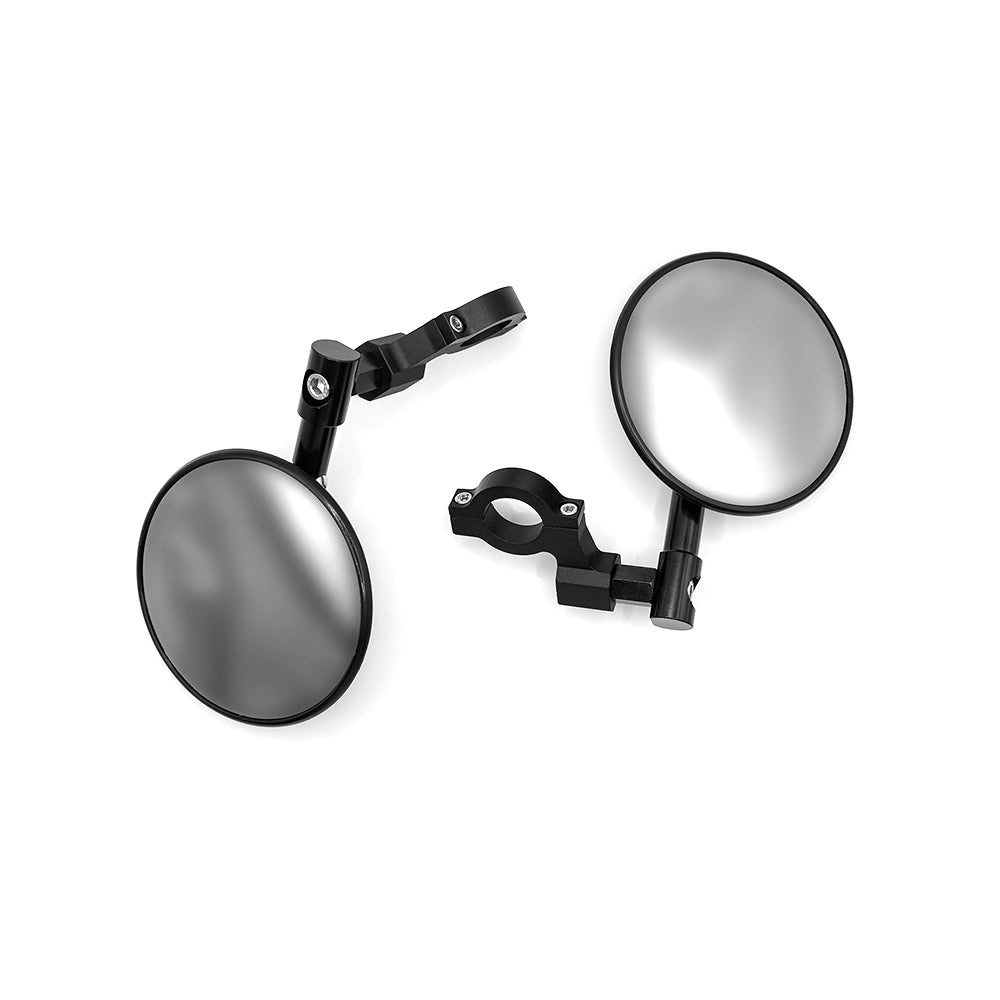 2 Stuks Motorspiegels Stuurspiegel E24 Getest - 360° Draaibaar, Groot Diameter, Compatibel Met Meeste Motorfietsen, ATV, Scooters