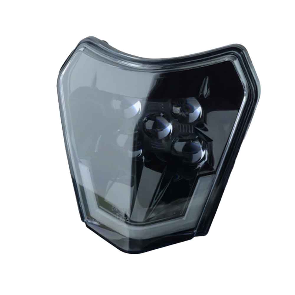 LED Scheinwerfer + Lampenmaske für KTM 450 EXC 14-16 SW1 schwarz